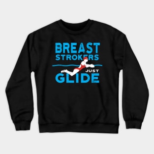 Womens Breaststrokers Glide Swimmer Crewneck Sweatshirt